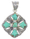 Opal Turquoise Silver Pendant YX75565